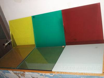 彩色夹胶玻璃样品2