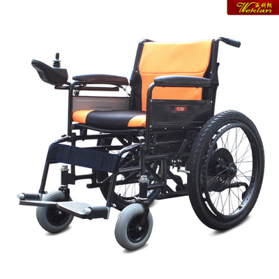 电动轮椅车残疾人电动四轮电动手动两用折叠轮椅车