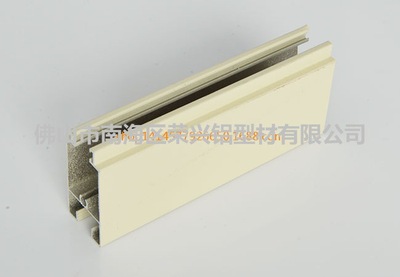 6063门窗铝型材静电粉末喷涂单玻璃包边（厂家直销）