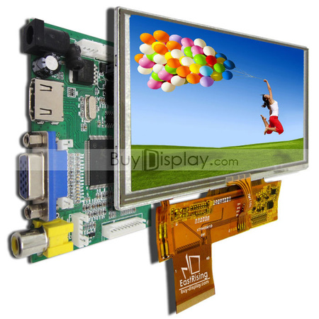 5 LCD Module HDMI,VGA,Video Dr