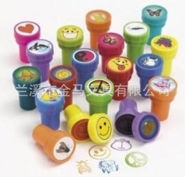 专业供应 玩具橡皮 儿童塑料印章环保自带油墨 可收缩吸卡