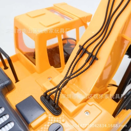 玩樂家6通道無線遙控挖掘機小型挖土機 電動兒童電動遙控玩具工程車
