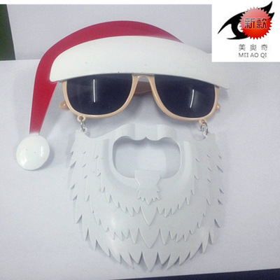 圣诞老人搞怪眼镜 趣味眼镜 舞会眼镜  韩版创意家居用品生活