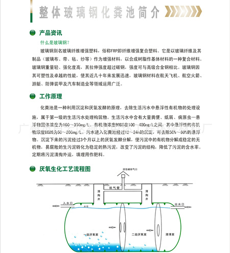 玻璃钢化粪池简介