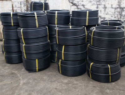 HDPE给水管 市政工程管材 黑色自来水管PE盘管100米200米盘管