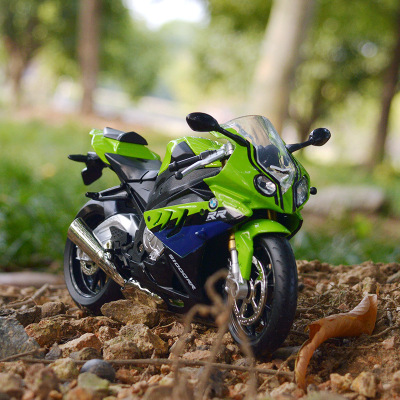 摩托车模型 高端玩具车仿真声光玩具合金摩托车儿童玩具摆件