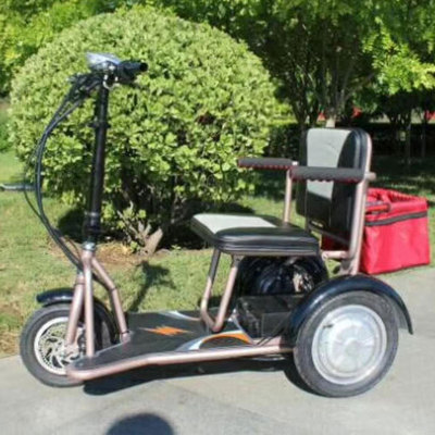 VIKE10寸 12寸 折叠电动小三轮 电动轮椅 残疾人车 老年代步车