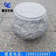 厂家直销五莲灰石鼓 天然耐腐蚀异型石材定制 源石五莲石材质量优