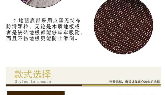新品跨境印花ins防滑客厅床边地垫厨房地毯定制套装橱柜定制门垫