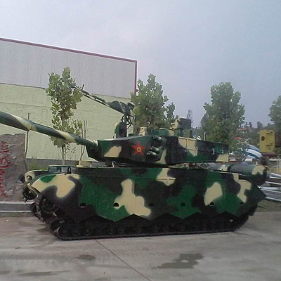 大型军事模型一比一铁艺军事雕塑定制99坦克 导弹发射车模型道具