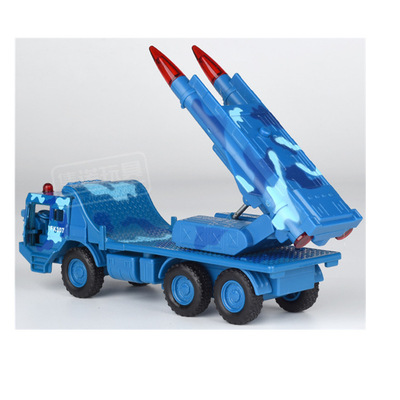 仿真战车系列合金军事导弹车儿童男孩远程火箭炮合金军事汽车模型