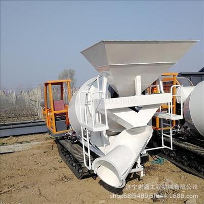 专业生产履带式混凝土搅拌车 自制四不像水泥罐车 多功能搅拌罐车