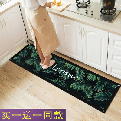 厨房地垫长条防滑防油家用吸水吸油脚垫防水地垫厨房地毯NZ152