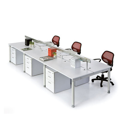 长沙家具办公办公桌隔断屏风L型四4人位职员家具桌椅组合员工卡位