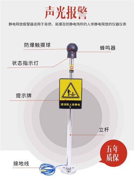 vest10防爆人体静电释放器优势