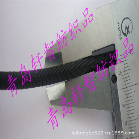 5mm涤纶白乳胶弹力绳