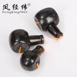 厂家直销 精品黑牦角藏式佛头三通佛塔12-25mm/DIY菩提佛珠佩件