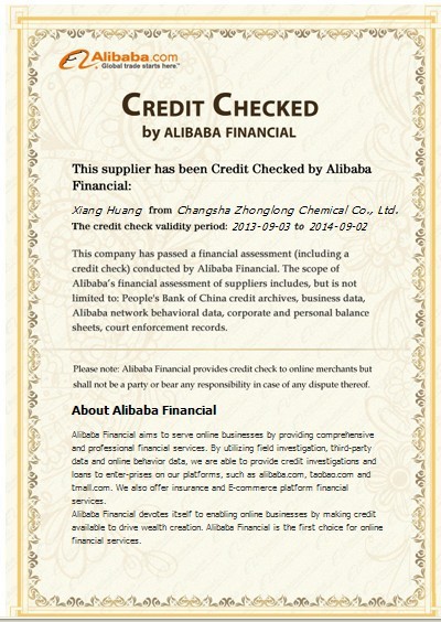 credit checked