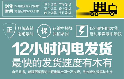 17最快的发货速度12小时闪电发货