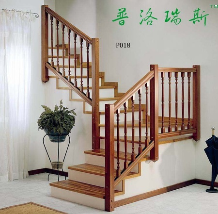 实木楼梯,L型楼梯p018