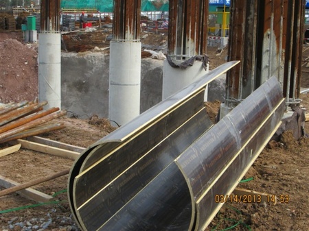 福建定型圆柱模板-圆柱子木模板厂家-鹏程木业
