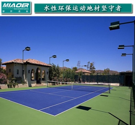 网球场地胶装修设计 羽毛球场塑料材料生产