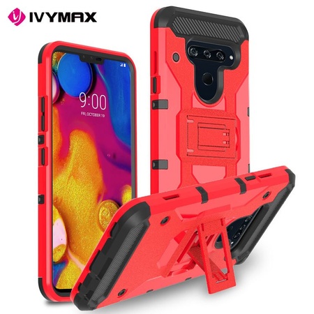 IVYMAX外贸热销手机 适用于LG V40战士加滑套支架背夹手机壳保护