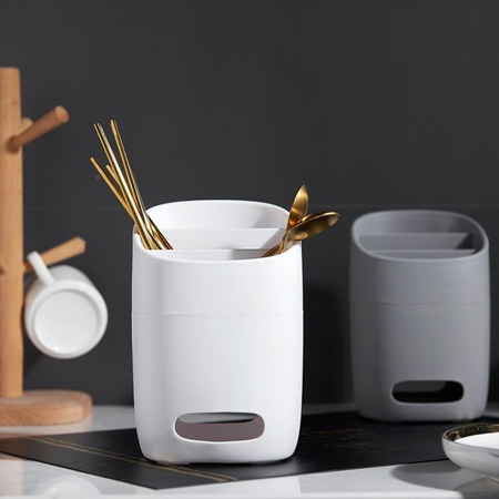 沥水筷子架筒筷笼子创意家用厨房多功能放收纳盒的托勺子桶架篓