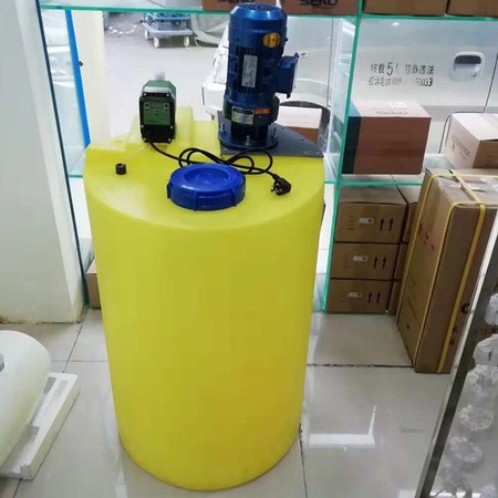 药箱200升水处理加药桶厂家直销加厚计量泵搅拌桶 PE加药箱耐酸碱
