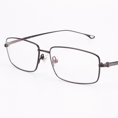 男士全框纯钛眼镜架 商务简约款近视眼镜架男眼睛框架超轻框架镜