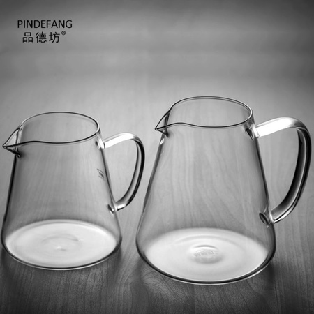 透明玻璃公道杯 精品玻璃茶具茶海加厚耐高温玻璃分茶器公道杯