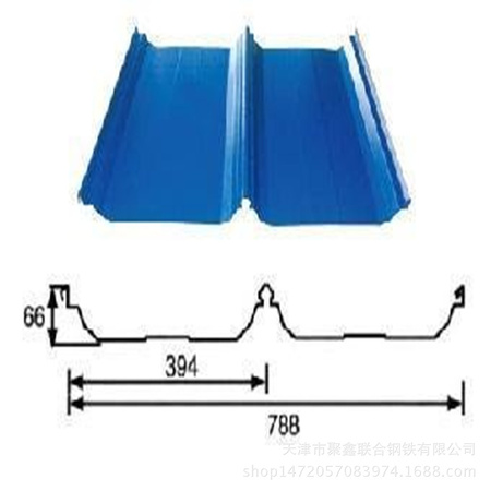 A级品彩钢板，YX66-394-788型彩钢瓦楞板（波纹板）颜色规格齐全