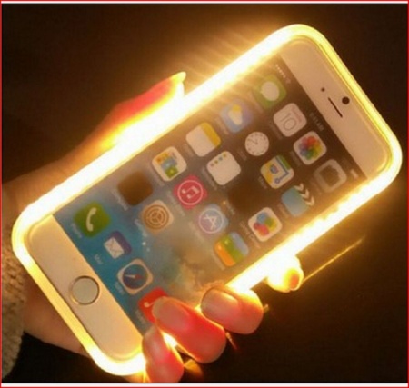 苹果自拍补光手机壳 适用iphoneX闪关灯手机壳 苹果手机LED补光灯