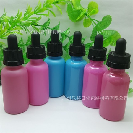彩色玻璃瓶 电子烟油瓶 滴管精油瓶私人可订制颜色