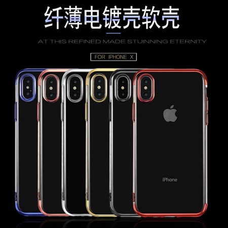 iphone7手机壳  苹果6plus 三段式电镀tpu保护套  三星S9电镀软...