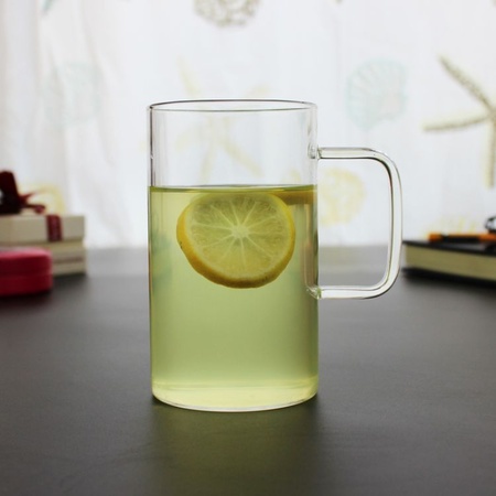 耐热玻璃大水杯 透明玻璃泡茶杯 花茶杯 礼品赠品杯子厂家批发