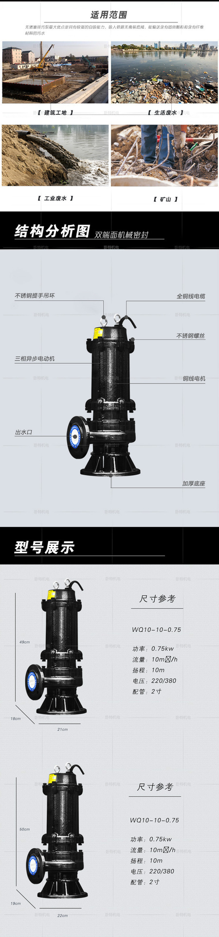 温州款污水泵2