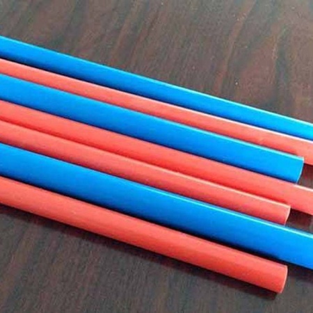 紅藍分色穿線管 PVC阻燃電工套管 家裝精品Φ20mm紅藍彩色電線管