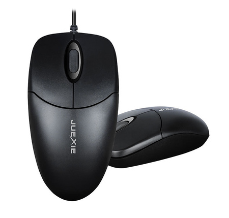 源头厂商直供爵蝎D616办公有线鼠标小巧黑色白色USB台式一件代发