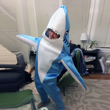 行走鯊魚扮演服裝 cosplay鯊魚道具 成人人偶舞臺表演服一件代發