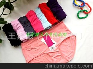 女式内裤 小天儿8863 竹纤维女士内裤 中高腰无痕女士收腹内裤