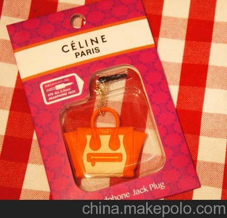 创意Celine可爱笑脸包blythe小布手提包iphone手机挂饰防尘塞