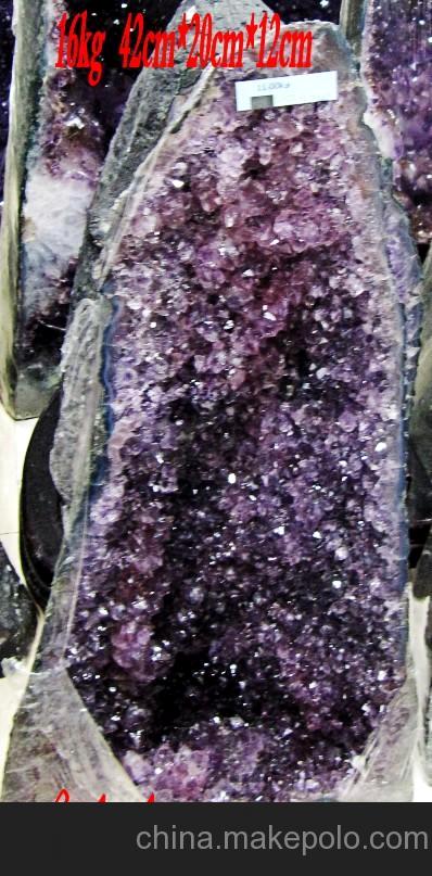 天然紫水晶洞 摆件16kg