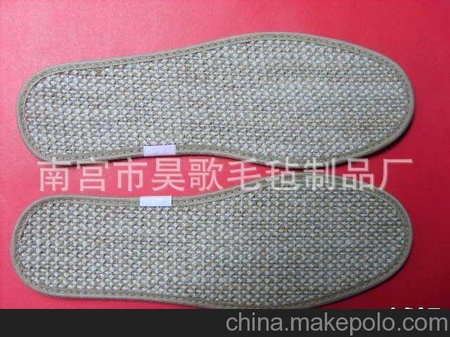 昊歌毛毡制品厂供应羊毛毡鞋垫 鹿皮绒鞋垫可定制毛毡鞋垫