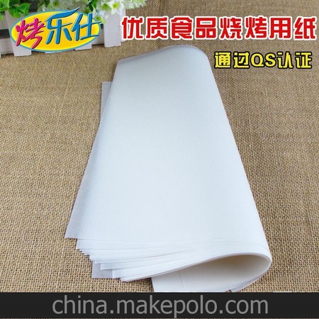 厂家直销 正方形18*18cm 纸上烤肉耐高温油光纸 烧烤纸 烤盘纸