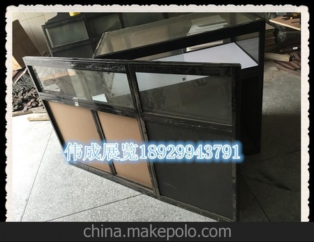 折叠展柜，折叠柜，折叠柜台，简易折叠台柜，钛合金折叠货架