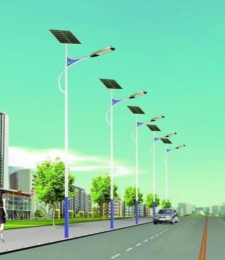 供应海南路灯灯杆灯头厂家_锂电二体灯 全套太阳能路灯价格