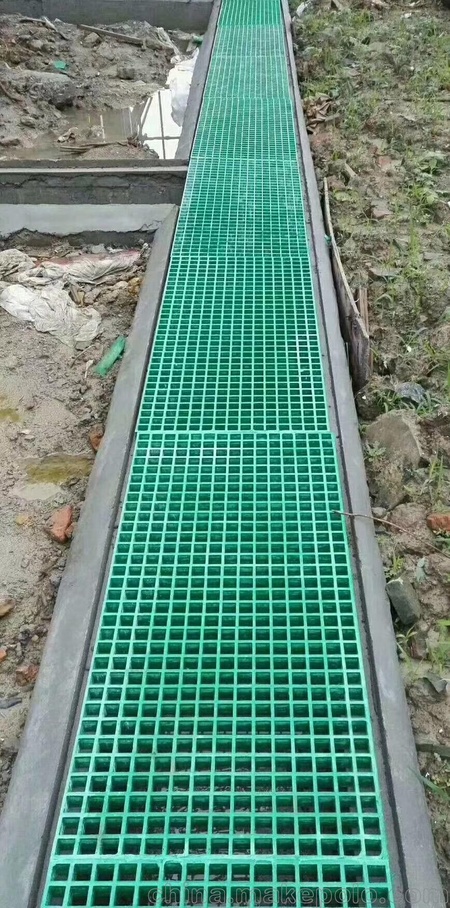 300宽 排水沟格栅盖板—众业——玻璃钢格栅盖板—厂家直销