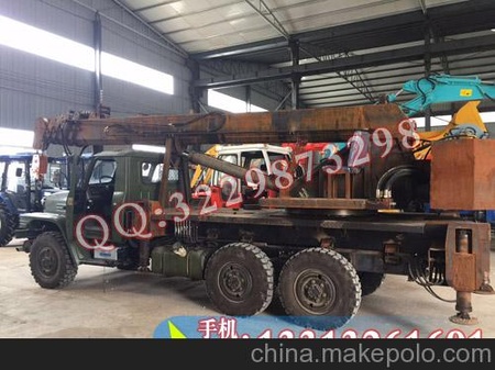 8T汽车吊电力施工立电杆用 六轮驱动带挖坑功能 起重机