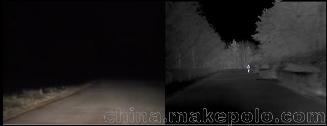 汽车高级安全驾驶辅助夜视系统 车载热成像夜视仪 远红外热像仪